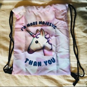 Unicorn String Backpack New